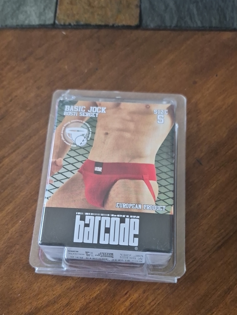 Barcode Red Men’s Jockstrap Boxer Brief NEW size Small